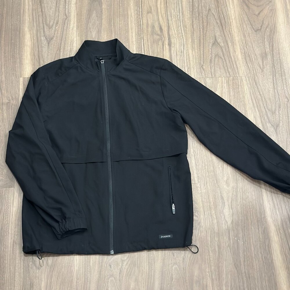 Jannuu Men's Black Scrub Jacket